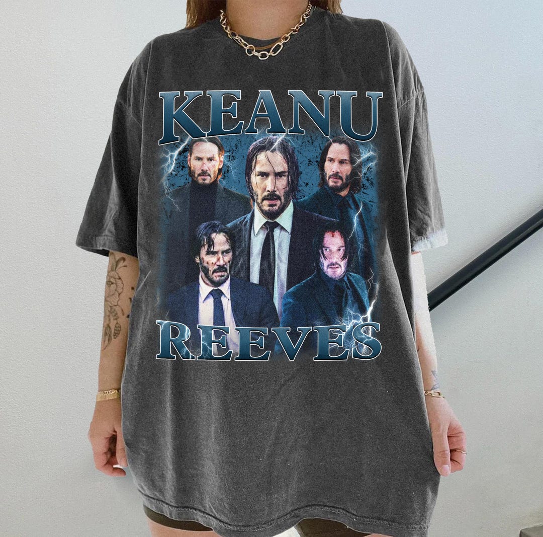Retro Keanu Reeves Graphic T-shirt, Comfort Colors - Etsy