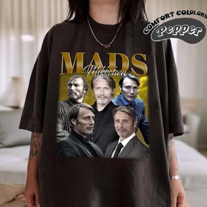 Mads Mikkelsen Shirt, Comfort Colors Shirt, Mads Mikkelsen Retro TShirt, Mads Mikkelsen Fan Gift, Vintage 90s Shirt, Bootleg Shirt