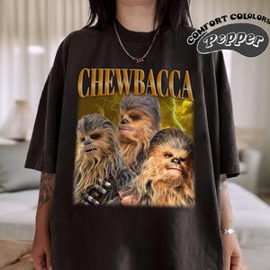 Star Wars Chewbacca Shirt, Comfort Colors Shirt, Star Wars Shirt, Retro TShirt, Chewbacca Fan Gift, Vintage 90s Shirt, Bootleg Shirt