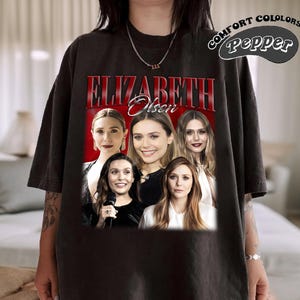 Retro Elizabeth Olsen Shirt, Comfort Colors Shirt, Elizabeth Olsen Retro TShirt, Scarlet Witch Fan Gift, Vintage 90s Shirt, Bootleg Shirt