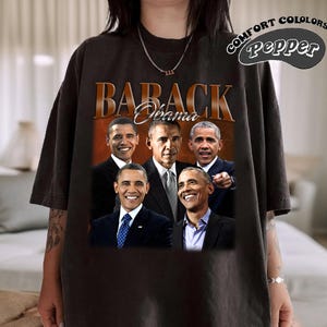 Retro Barack Obama Shirt, Comfort Colors Shirt, Barack Obama Retro Shirt, Barack Obama Fan Gift, Vintage Shirt, Bootleg Shirt, Birthday Gift