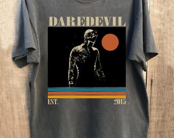Camiseta da série de TV Demolidor, camiseta retrô Comfort Colors