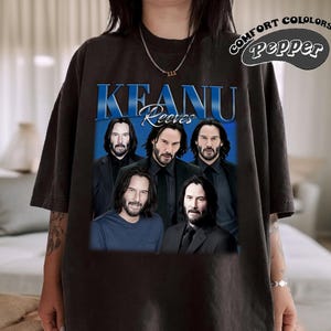 Retro Keanu Reeves Shirt, Comfort Colors Shirt, Keanu Reeves Retro TShirt, Keanu Reeves Fan Gift, Vintage 90s Shirt, Bootleg Shirt