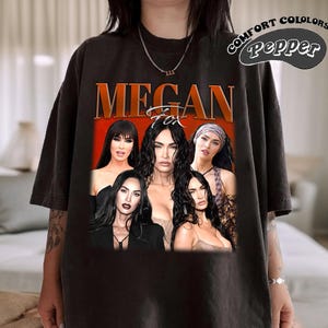 Retro Megan Fox Shirt, Komfort Farben Shirt, Megan Fox Retro TShirt, Megan Fox Fan Geschenk, Vintage 90er Jahre Shirt, Bootleg Shirt