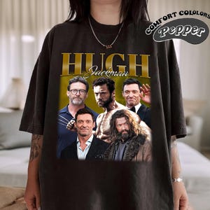 Retro Hugh Jackman Shirt, Comfort Colors Shirt, Hugh Jackman Retro Shirt, Hugh Jackman Fan Gift, Vintage Shirt, Bootleg Shirt, Birthday Gift