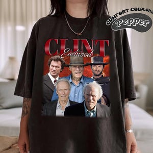 Retro Clint Eastwood Shirt, Comfort Colors Shirt, Clint Eastwood Retro TShirt, Clint Eastwood Fan Gift, Vintage 90s Shirt, Bootleg Shirt