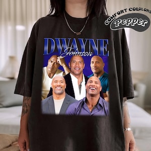 Retro Dwayne Johnson  Shirt, Comfort Colors Shirt, Dwayne Johnson Retro Shirt, The Rock Fan Gift, Vintage 90s Shirt, Bootleg Shirt