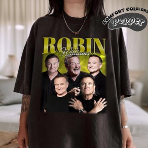 Robin Williams Shirt, Comfort Colors Shirt, Robin Williams Retro TShirt, Robin Williams Fan Gift, Vintage 90s Shirt, Bootleg Shirt