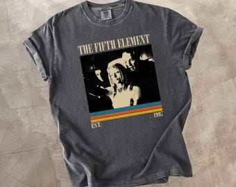 Camiseta de la película El quinto elemento, colores retro cómodos