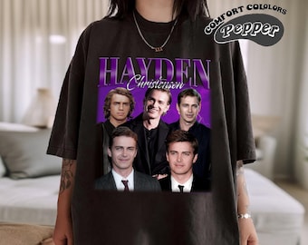 Hayden Christensen Vintage jaren 90 bootleg comfort kleuren T-shirt