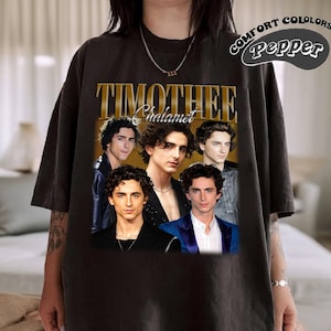 Timothee Chalamet Shirt, Comfort Colors Shirt, Timothee Chalamet Retro TShirt, Timothee Chalamet Fan Gift, Vintage 90s Shirt, Bootleg Shirt