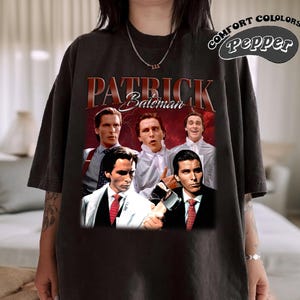 Patrick Bateman Shirt, Comfort Colors Shirt, American Psycho Retro TShirt, Patrick Bateman Fan Gift, Vintage 90s Shirt, Bootleg Shirt