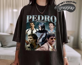 Maglietta retrò Pedro Pascal, maglietta Comfort Colors, stile bootleg anni '90