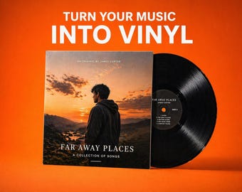 Custom Vinyl Record with Your Songs | Personalized Vinyl Gift | 12" Mixtape Record | Custom Album Cover | Your Music on Vinyl