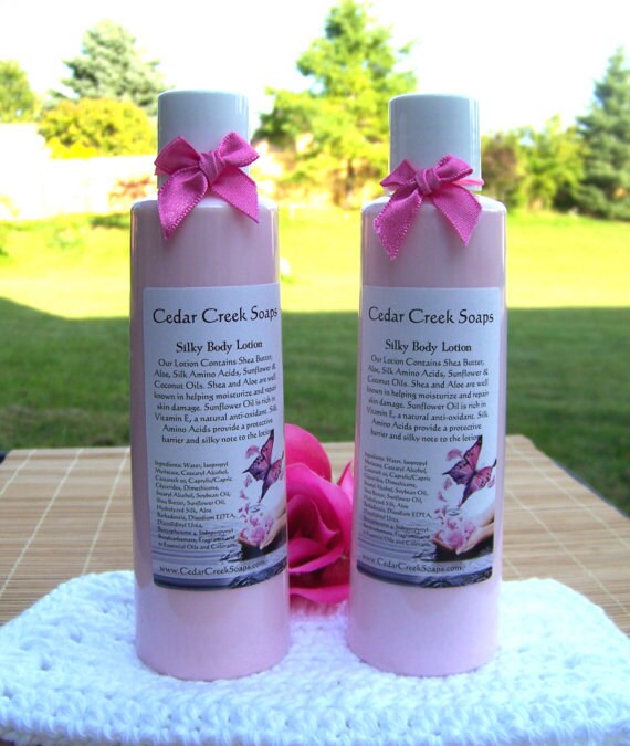 LOTION Beautiful type scented Body Lotion Silk Shea Butter Etsy