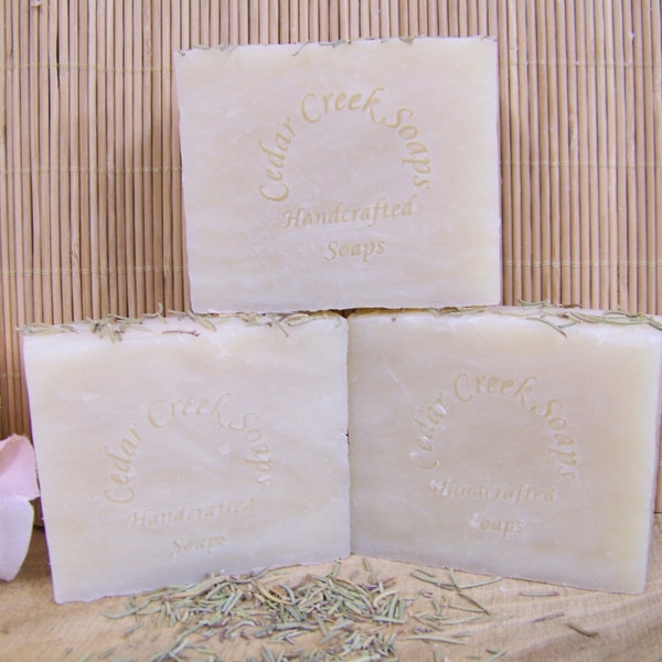 Rosemary Peppermint Soap and Shampoo Bar Soap Olive Oil Cold Processed Soap All Natural Vegan Soap