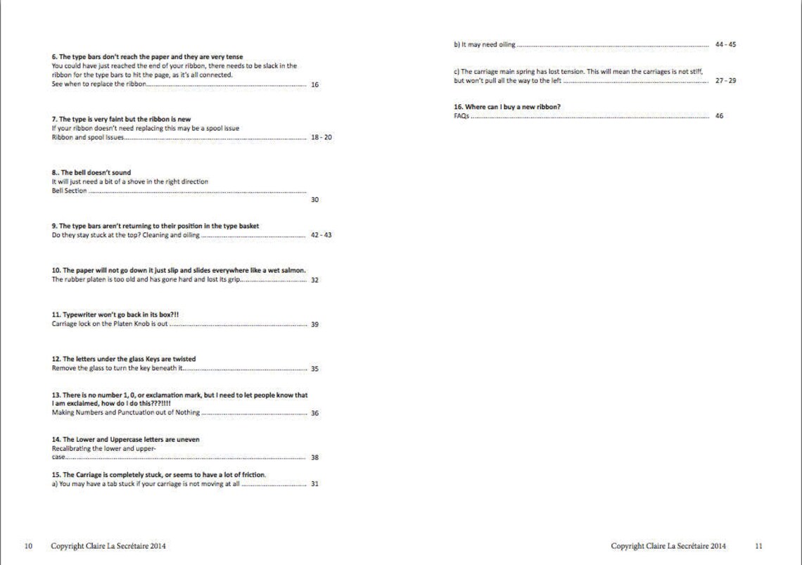 Typewriter Repair Ebook the DIY Guide to Fixing Common Problems With