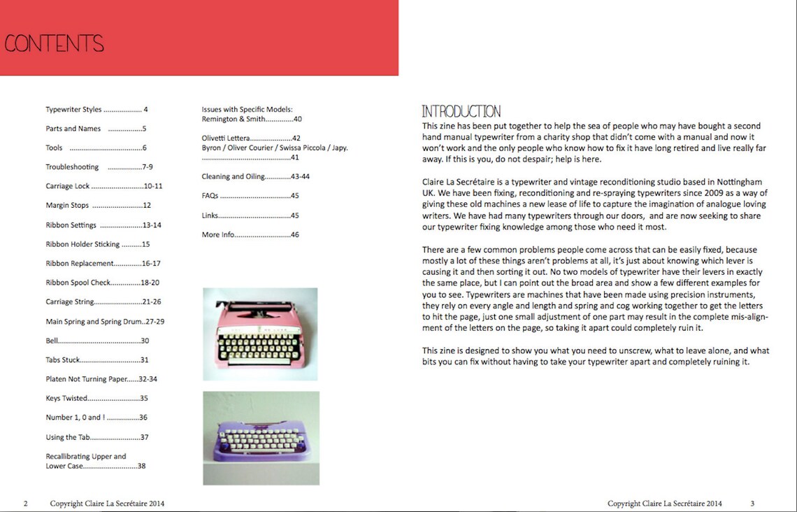 Typewriter Repair Ebook the DIY Guide to Fixing Common Problems With