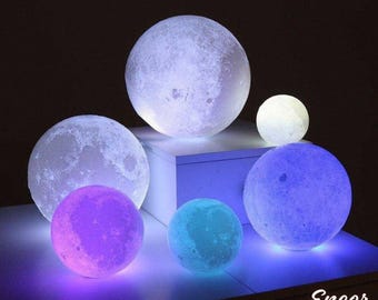 Custom 3D Moon Lamp: Personalized Photo Night Light with Remote