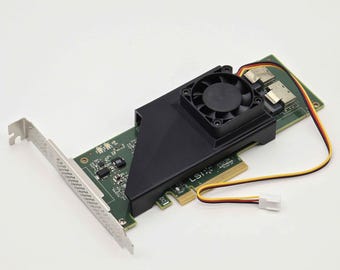 LSI 9211 9201 8i 4i SAS HBA 40mm Cooling Fan Included + Shroud Cooler