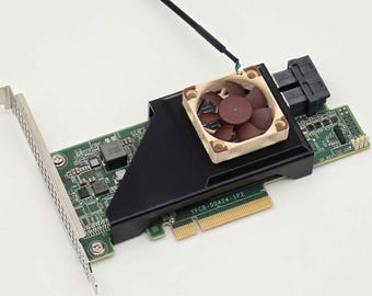 Inspur YZCA-00424-101 (LSI 9300-8i) Noctua 40mm Fan Mount Cooling Shroud Cooler