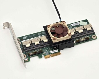 Intel RAID Expander RES2SV2 SAS Noctua 40mm Fan Mount Cooling Shroud Cooler