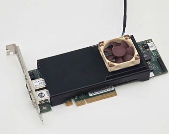 HP NC523SFP NIC Noctua 40mm Fan Mount Cooling Shroud Cooler