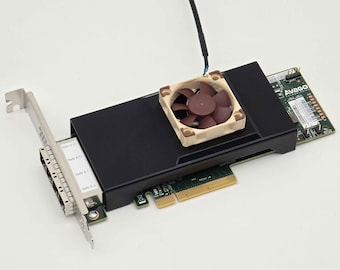 Broadcom LSI 9305-16e SAS HBA Noctua 40mm Fan Mount Cooling Shroud Cooler