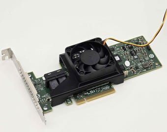 LSI 9340 9302 8i SAS HBA 50mm Cooling Fan Included + Shroud Cooler