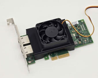 Intel X550-T2 NIC 50mm Cooling Fan Included + Shroud Cooler
