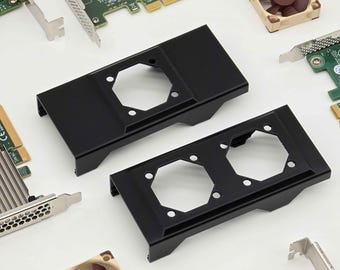 Universal Half Height PCIE Card Noctua 40mm Fan Mount Cooling Shroud Cooler