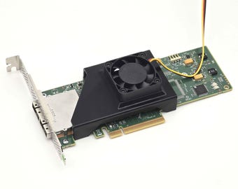 LSI 9200 8e SAS HBA 40mm Cooling Fan Included + Shroud Cooler