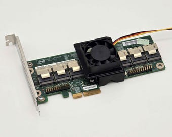Intel RAID Expander RES2SV240 SAS 40mm Cooling Fan Included + Shroud Cooler