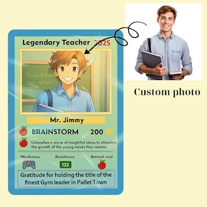 Legendarisch cadeau leraarkaartstijl – gepersonaliseerde sleutelhanger badgehouder klembord, grappig terug naar school of leraar waardering