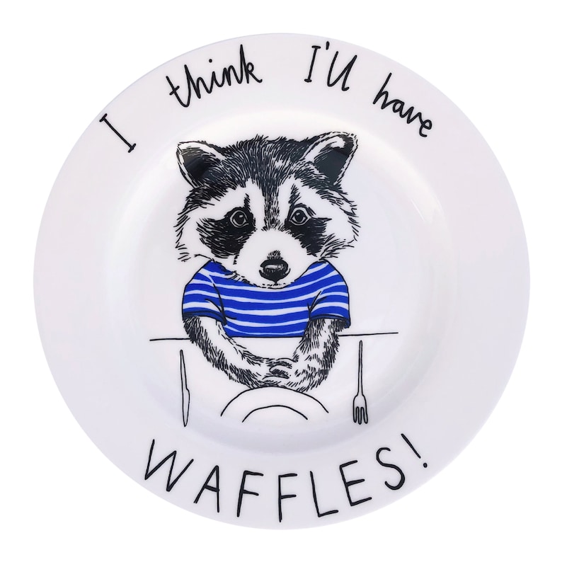 I Think I'll Have Waffles' Side Plate image 3