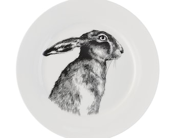 British Wildlife Collection - Hare dinner plate