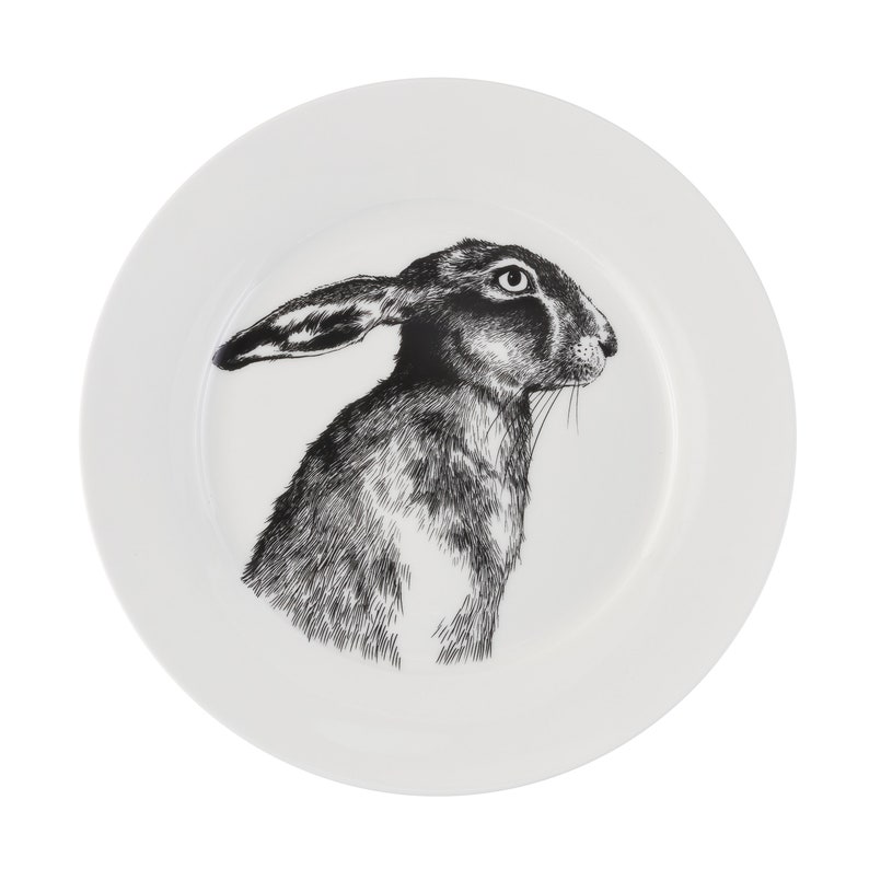 British Wildlife Collection Hare dinner plate image 1
