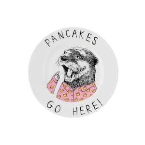 Pancakes Go Here&#39; Side Plate
