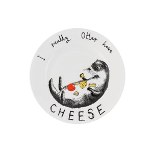 I Really Otter Have Cheese' Side Plate