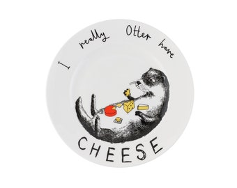 I Really Otter Have Cheese' Side Plate