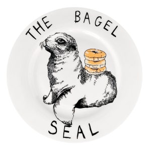 The Bagel Seal' Side Plate