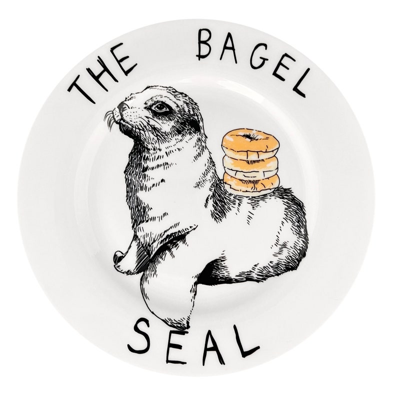 The Bagel Seal' Side Plate