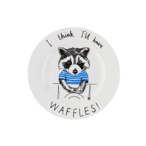 I Think I&#39;ll Have Waffles!&#39; Side Plate