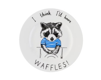 I Think I'll Have Waffles!' Side Plate