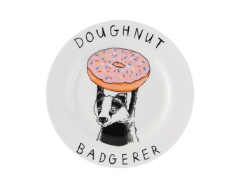 Doughnut Badgerer' Side Plate