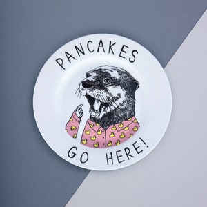 Pancakes Go Here' Assiette latérale image 2
