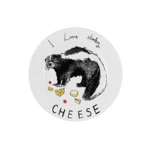 I Love Stinky Cheese' Side Plate