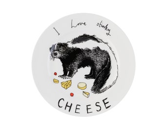 I Love Stinky Cheese' Side Plate