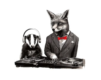 Limited Edition DJ Fox & MC Badger