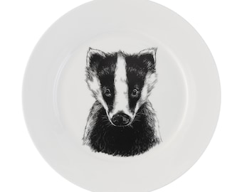 British Wildlife Collection - Assiette plate Badger